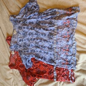 Two Cold Shoulder Blouses